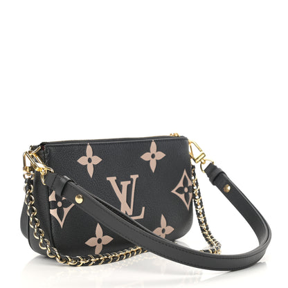 Louis Vuitton Empreinte Monogram Giant Multi Pochette Accessories Black Beige 3 of 11