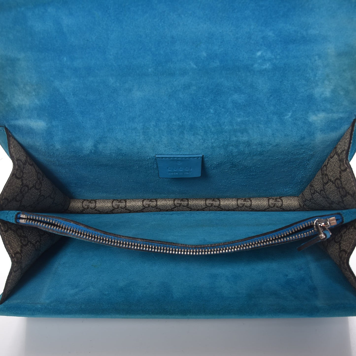 GG Supreme Monogram Small Dionysus Shoulder Bag Bright Turquoise