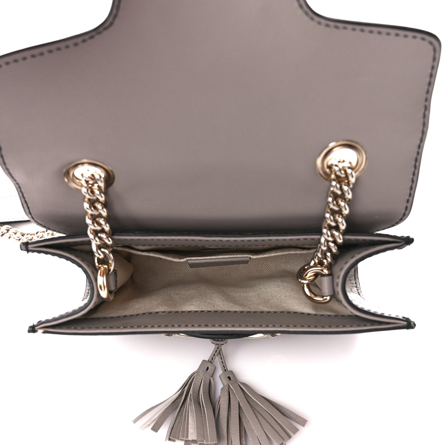 Gucci Guccissima Mini Emily Chain Shoulder Bag Storm Grey 5 of 12