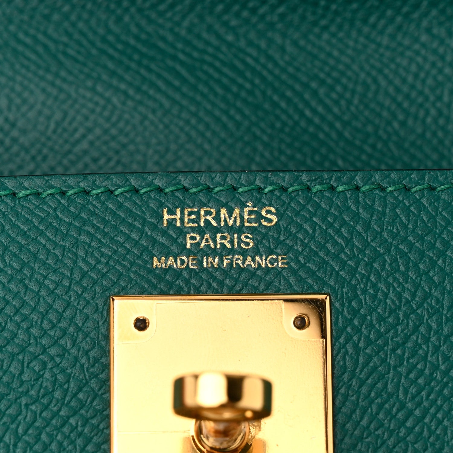 Hermes Epsom Kelly Sellier 32 Malachite 6 of 10