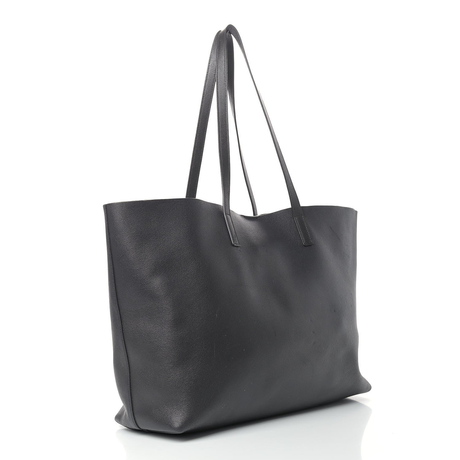 Saint Laurent Calfskin Large Shopping Tote Black Earth 3 of 18