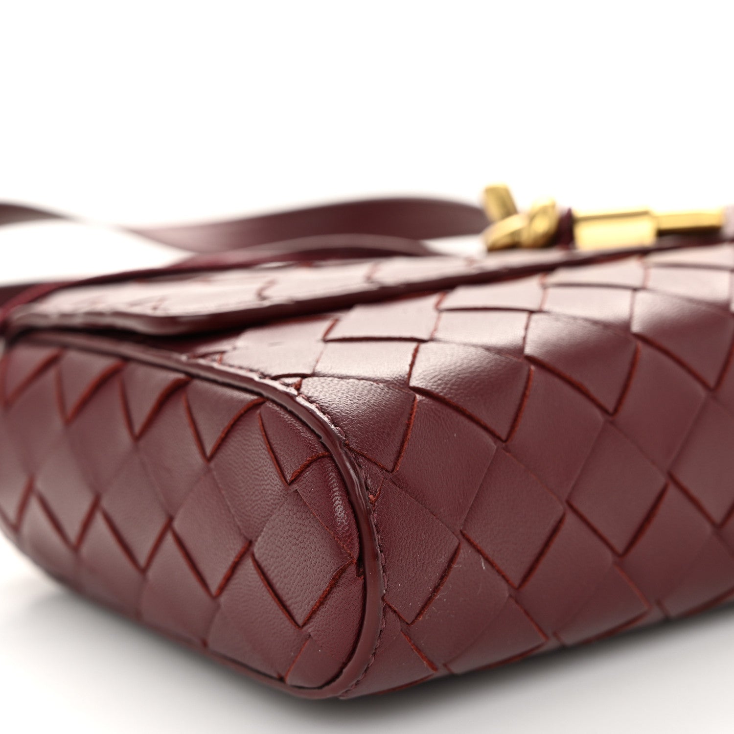 Bottega Veneta Nappa Intrecciato Mini Andiamo Crossbody Bag Barolo 9 of 11