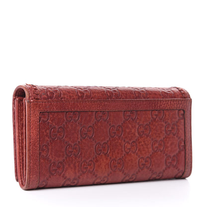 Gucci Guccissima Horsebit Continental Wallet Red 3 of 12