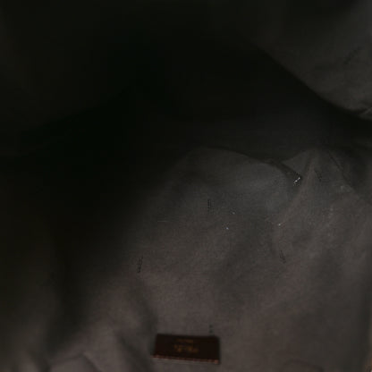 Fendi Zucca Vitello Artic Special Shopping Tote Tobacco Castagna 5 of 10