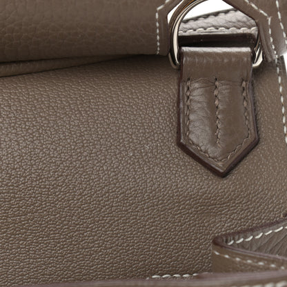 Hermes Taurillon Clemence Jypsiere 28 Etoupe 13 of 17
