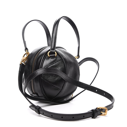 Gucci Piuma Lux Energy Mini Tifosa Basketball Shaped Shoulder Bag Black 2 of 8