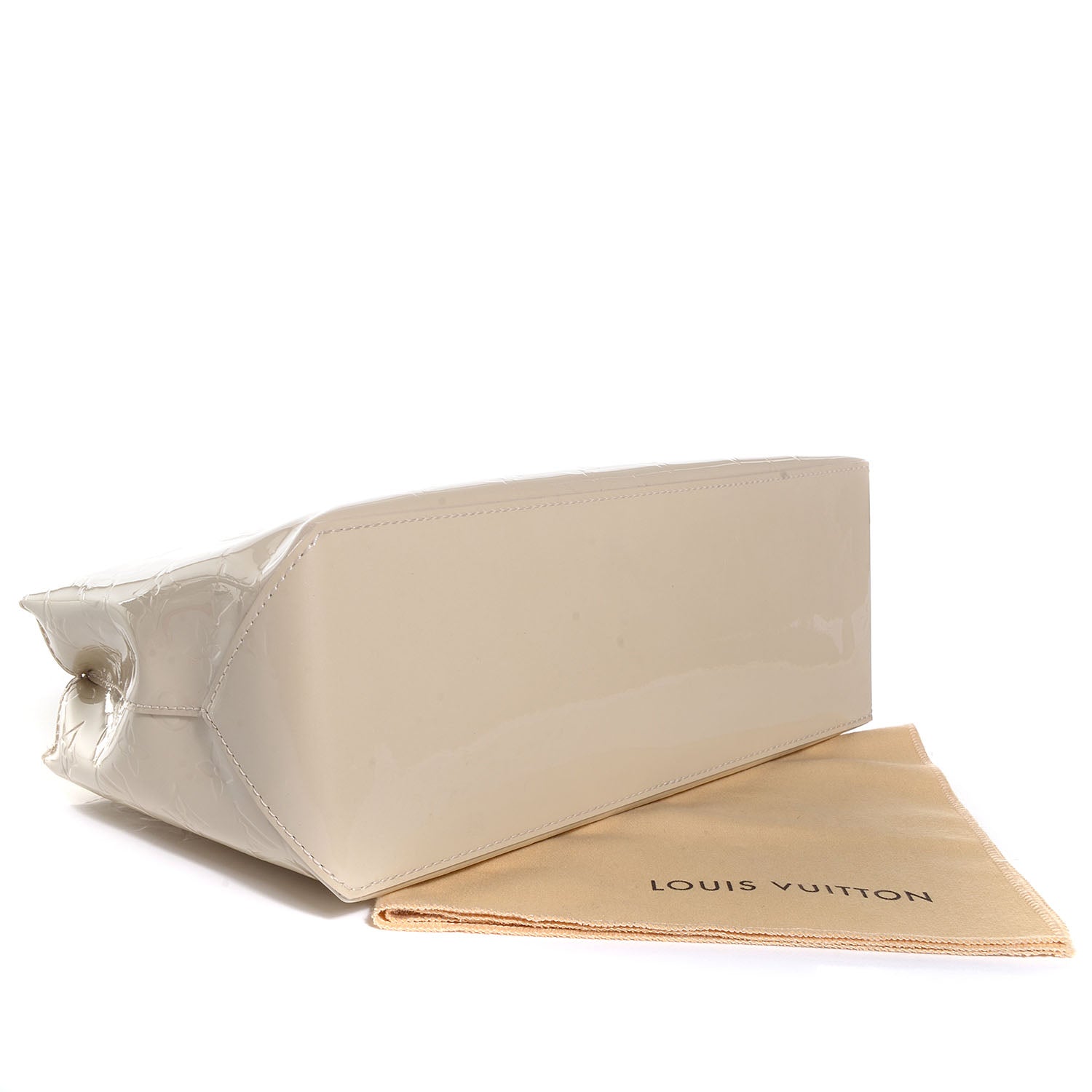 Louis Vuitton Vernis Wilshire PM Blanc Corail 4 of 7