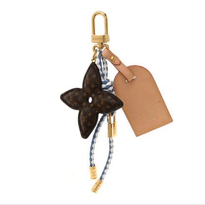 Louis Vuitton Calfskin Monogram Lock And Bloom Stacking Bag Charm Blue 1 of 4
