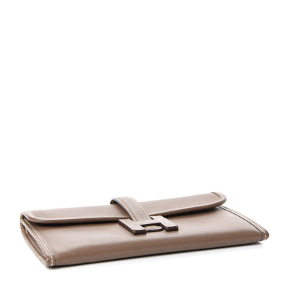Hermes Swift Jige Duo Clutch Etoupe 4 of 8