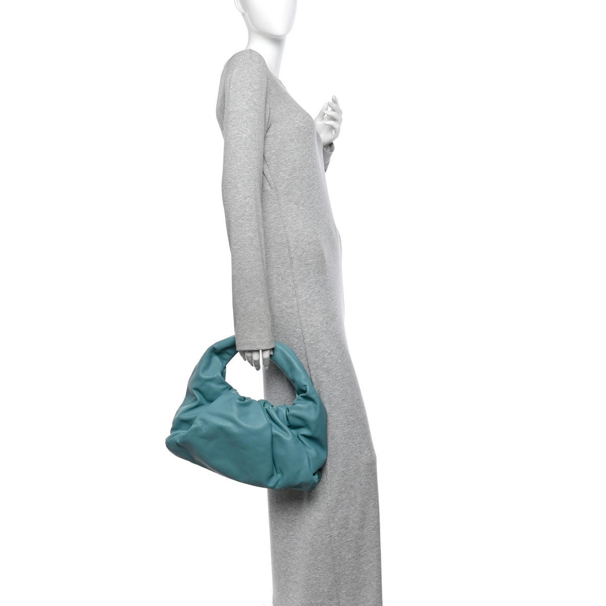 Bottega Veneta Smooth Butter Calfskin Small The Shoulder Pouch Linoleum 2 of 10
