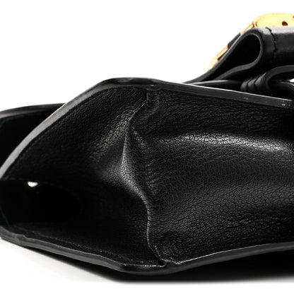 Chloe Goatskin Calfskin Mini Aby Chain Shoulder Bag Black 8 of 9