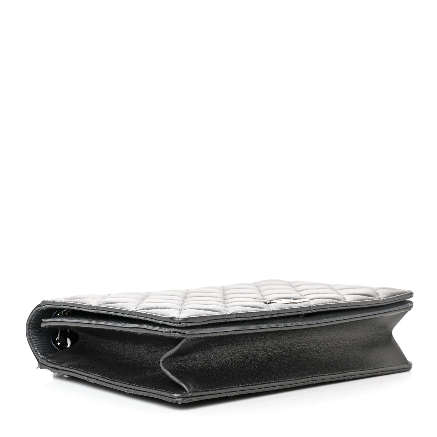 Chanel Metallic Calfskin Quilted Ballerine Flap Silver 4 of 15