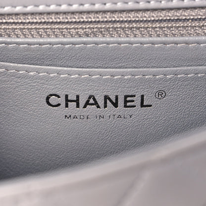 Chanel Lambskin Quilted Mini Rectangular Flap Grey 6 of 10