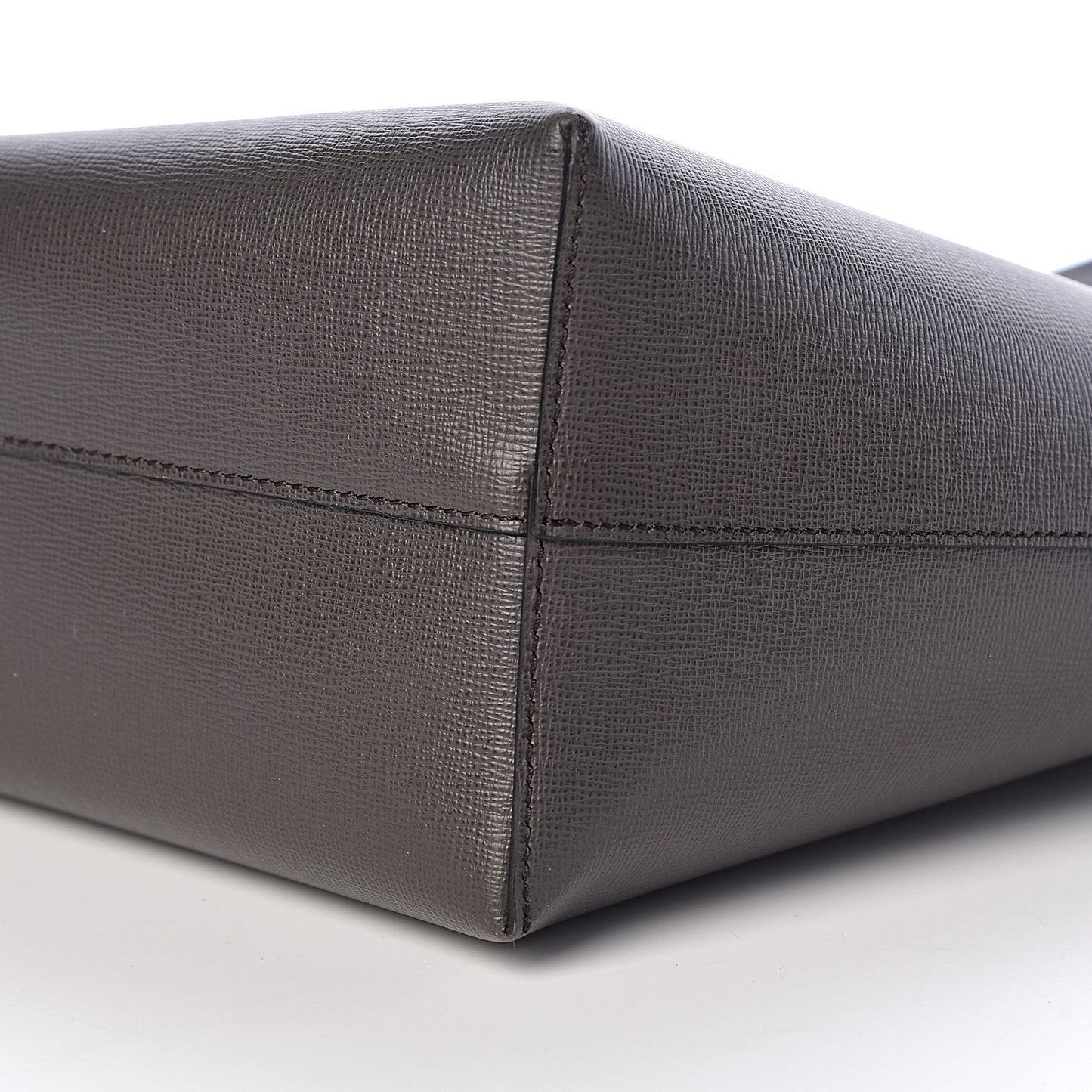 Grained Calfskin Small T Tote Grey