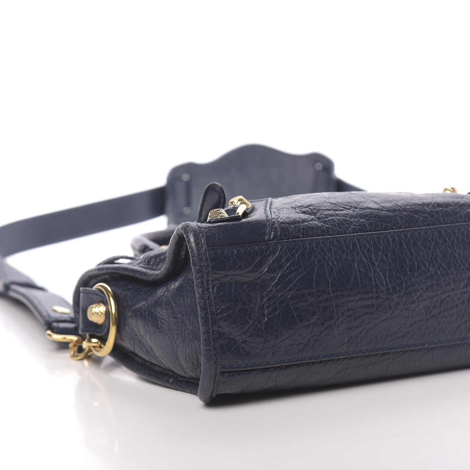 Balenciaga Agneau Giant 12 Gold Hardware Mini City Bleu Obscur 7 of 9