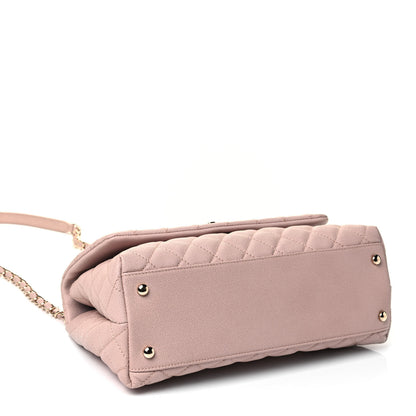 Chanel Caviar Quilted Small Coco Handle Flap Light Pink 3 of 4