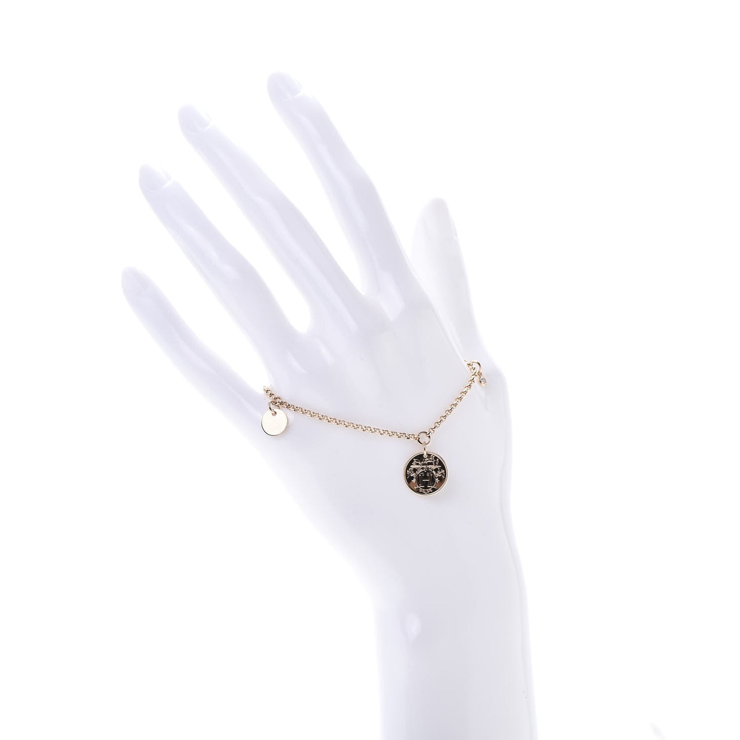 18K Rose Gold Diamond PM Ex-Libris Bracelet SH
