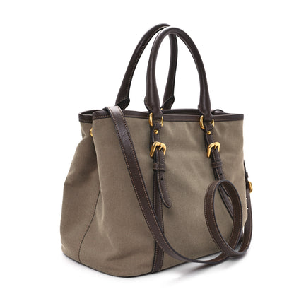 Prada Jacquard Logo Tote Corda Bruciato 2 of 11