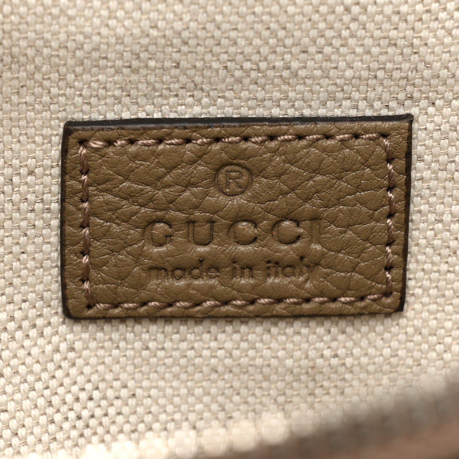 Gucci Piuma Calfskin Jumbo GG Embossed Small Belt Bag Good Taupe 6 of 10
