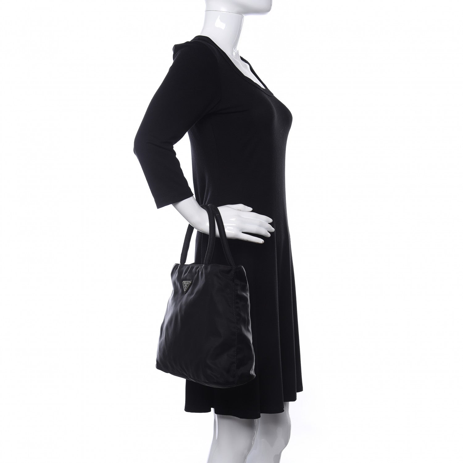 Prada Tessuto Nylon Tote Black 2 of 13