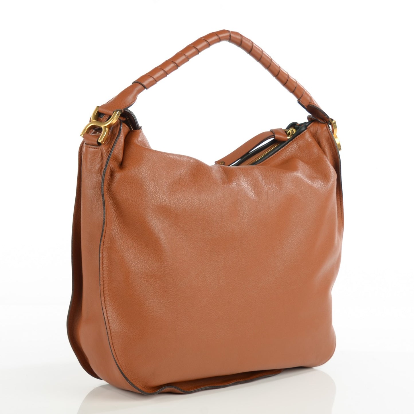 Calfskin Large Marcie Hobo Tan