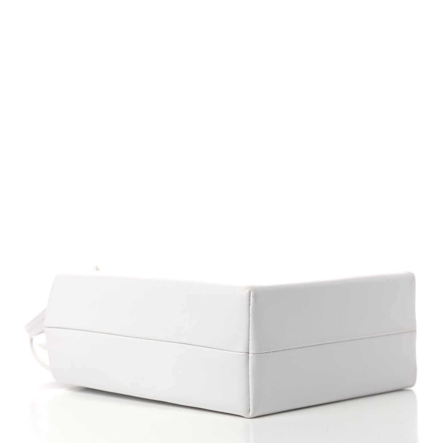 Calfskin Sheeo Mini Crossbody Shopper White