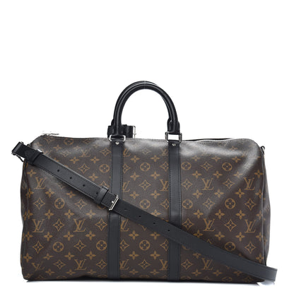 Louis Vuitton Monogram Macassar Keepall Bandouliere 45 1 of 8