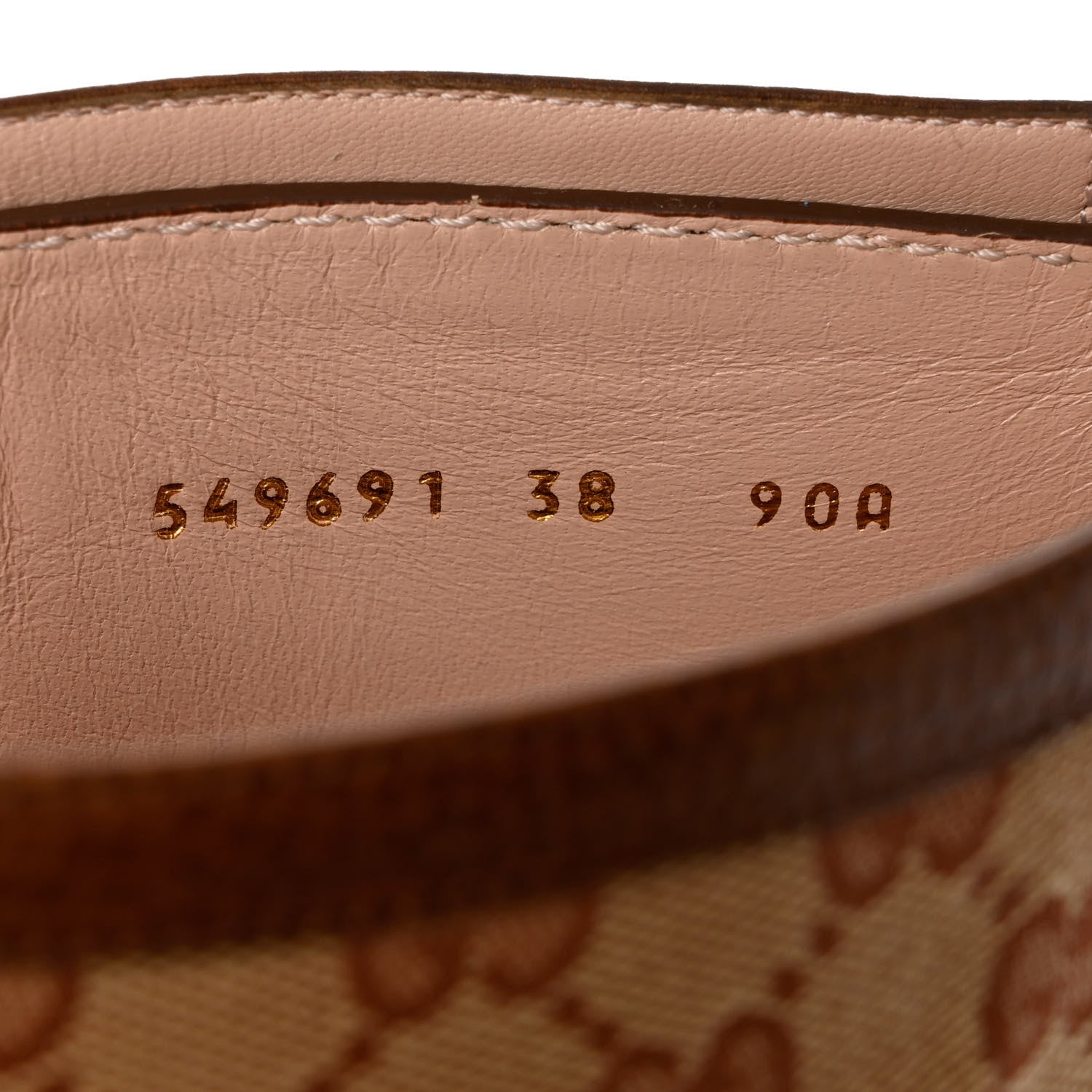 Gucci GG Monogram Calfskin Lola Tall Boots 38 Beige Ruggine Cuir 6 of 13