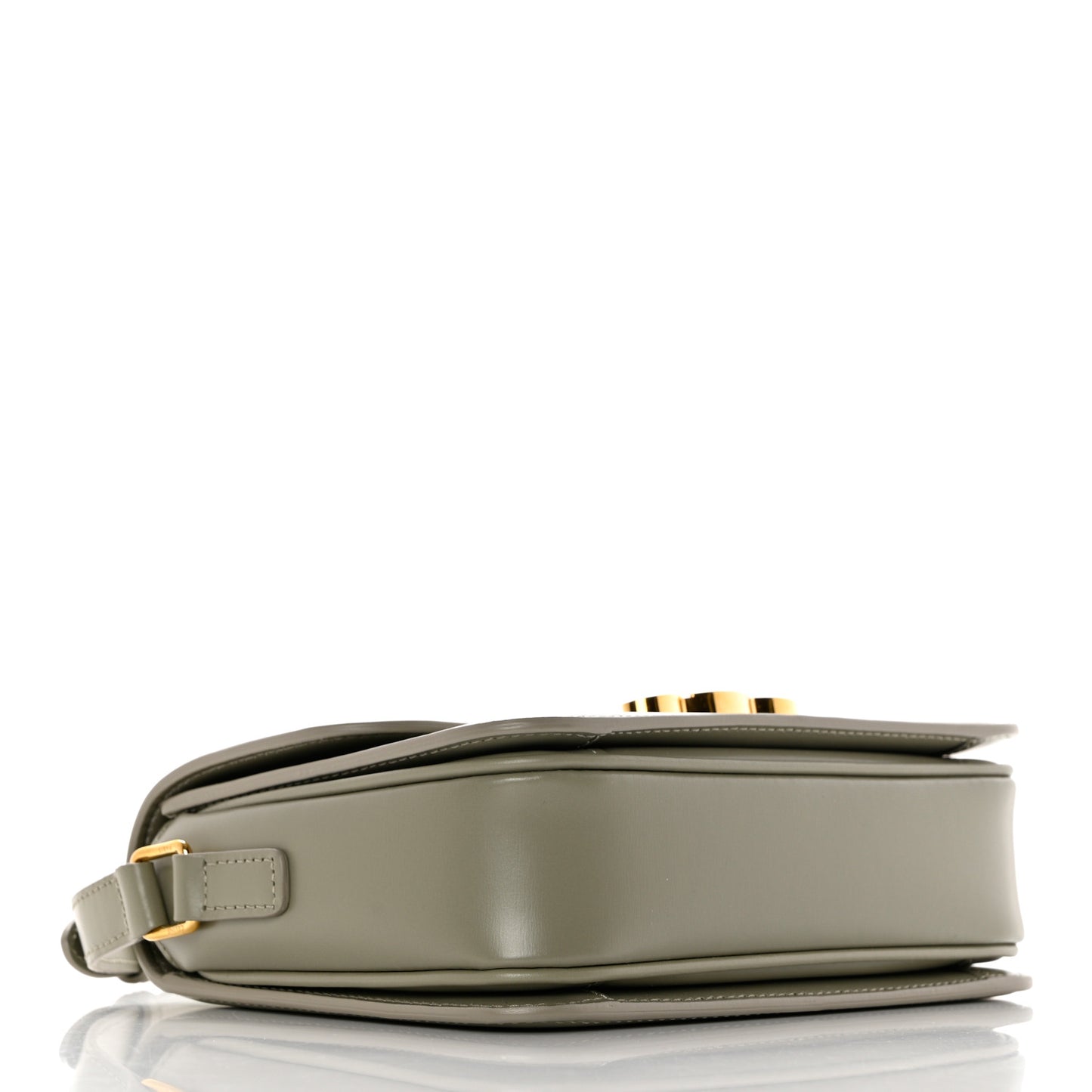 Shiny Calfskin Teen Triomphe Green Clay