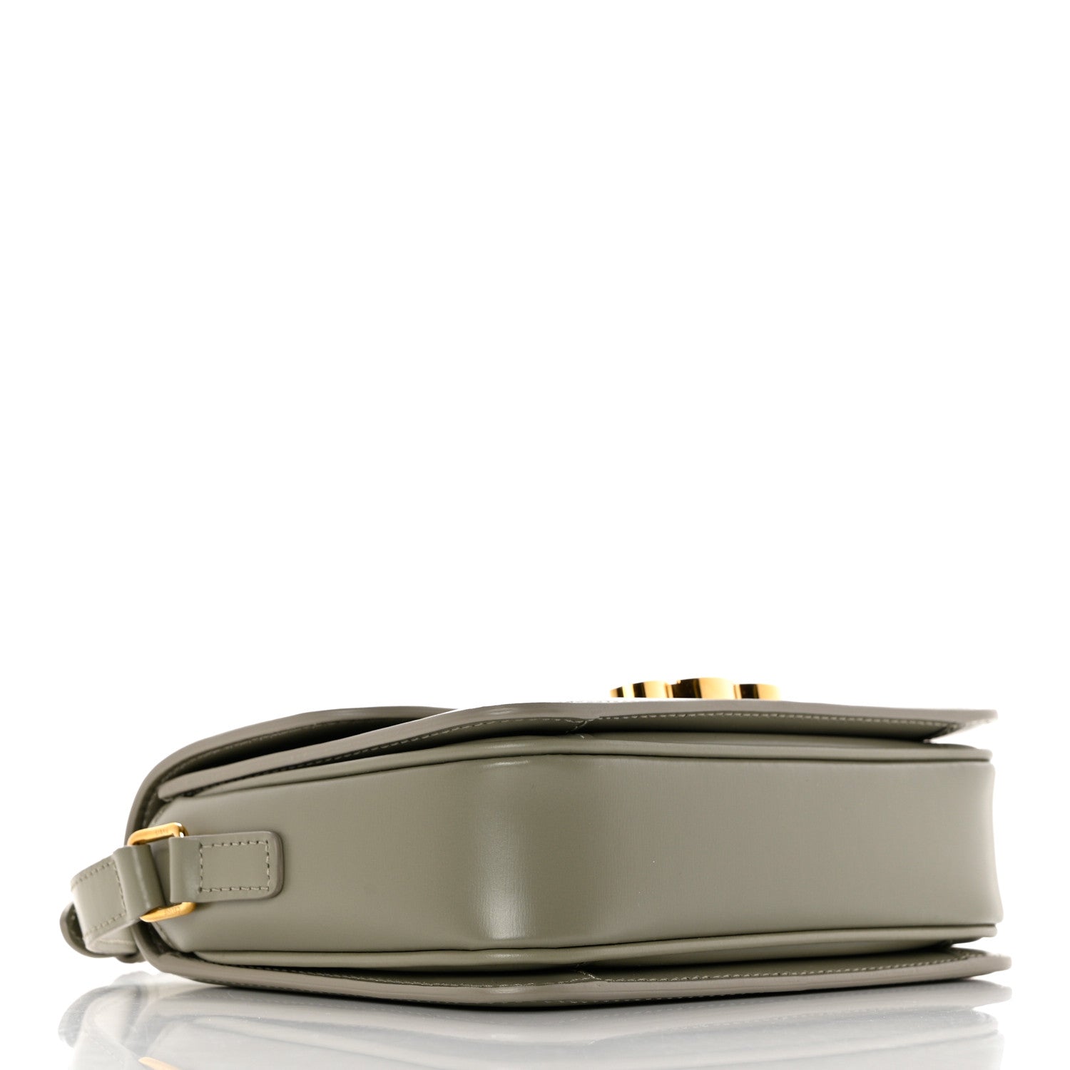 Celine Shiny Calfskin Teen Triomphe Green Clay 4 of 11