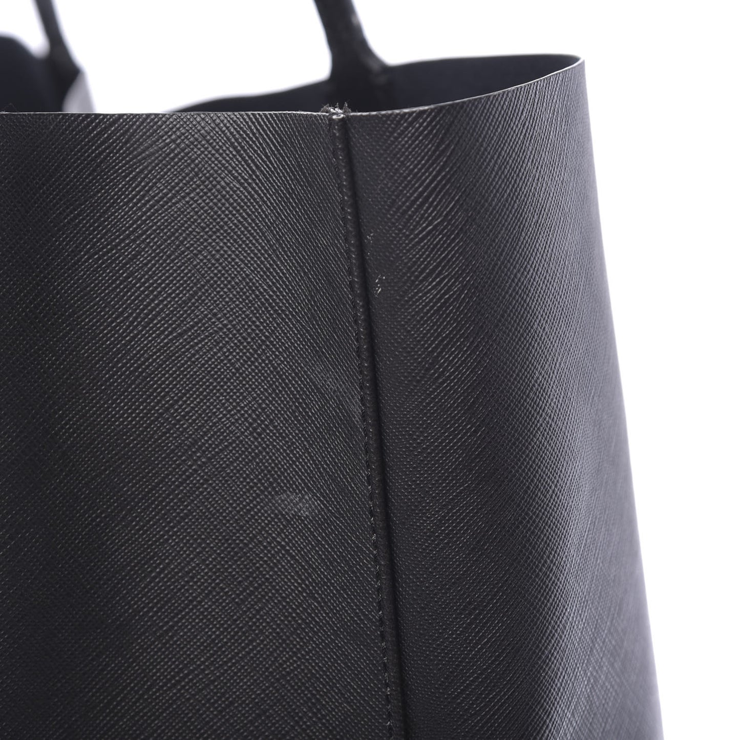 Textured Coated Canvas Rottweiler Pint Large Antigona Tote Black