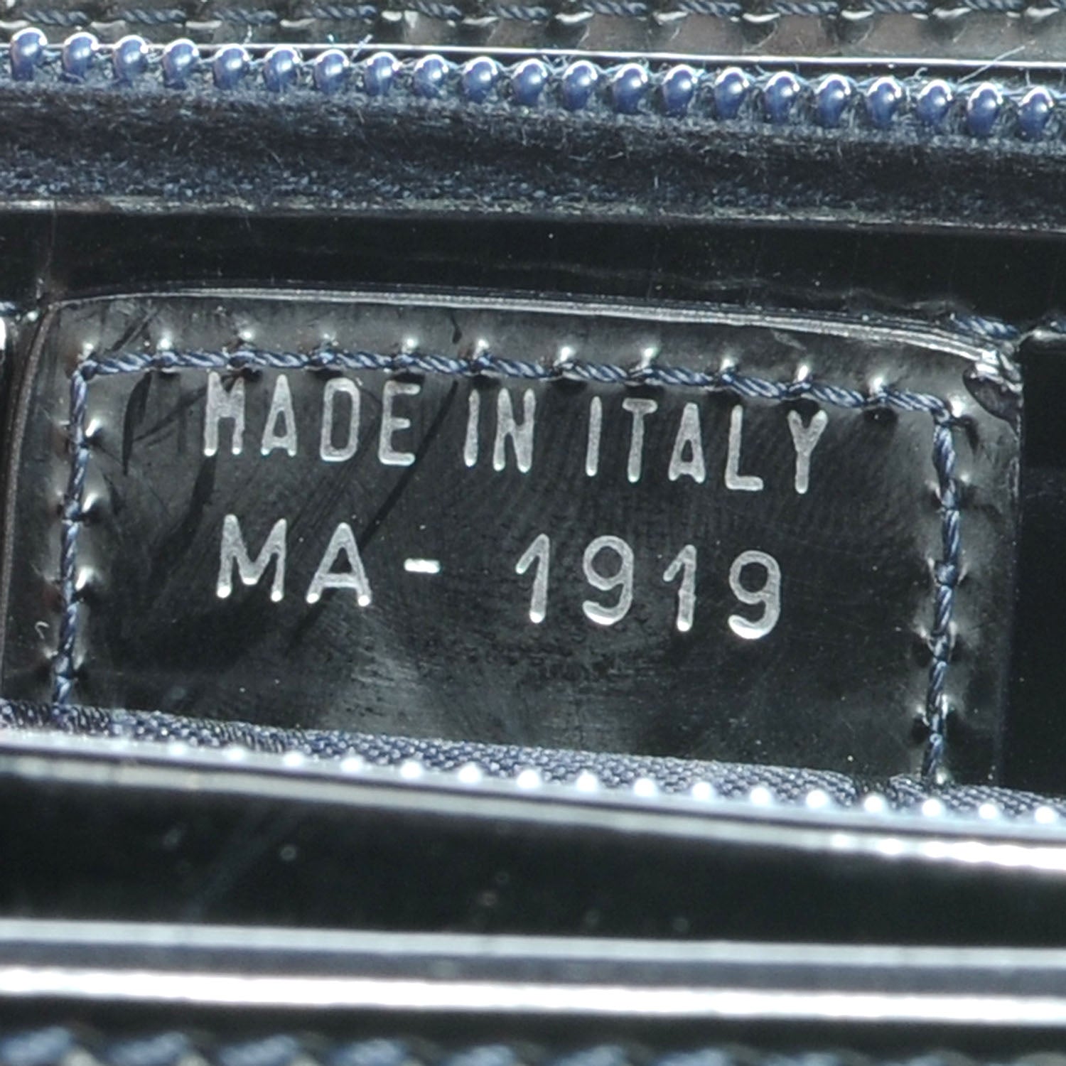 Christian Dior Patent Chrome Beaded Malice Tote Black 7 of 7