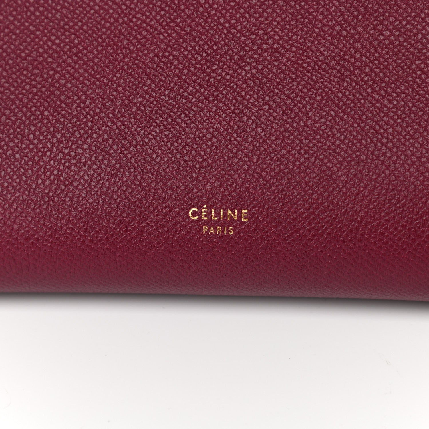 Celine Grained Calfskin Micro Belt Bag Plum 10 of 10