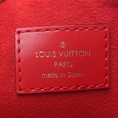 Louis Vuitton Denim Monogram Patchwork City Pouch Blue Rouge 6 of 7