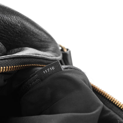 Alexander Wang Pebbled Lambskin Rocco Black Antique Brass Hardware 7 of 8