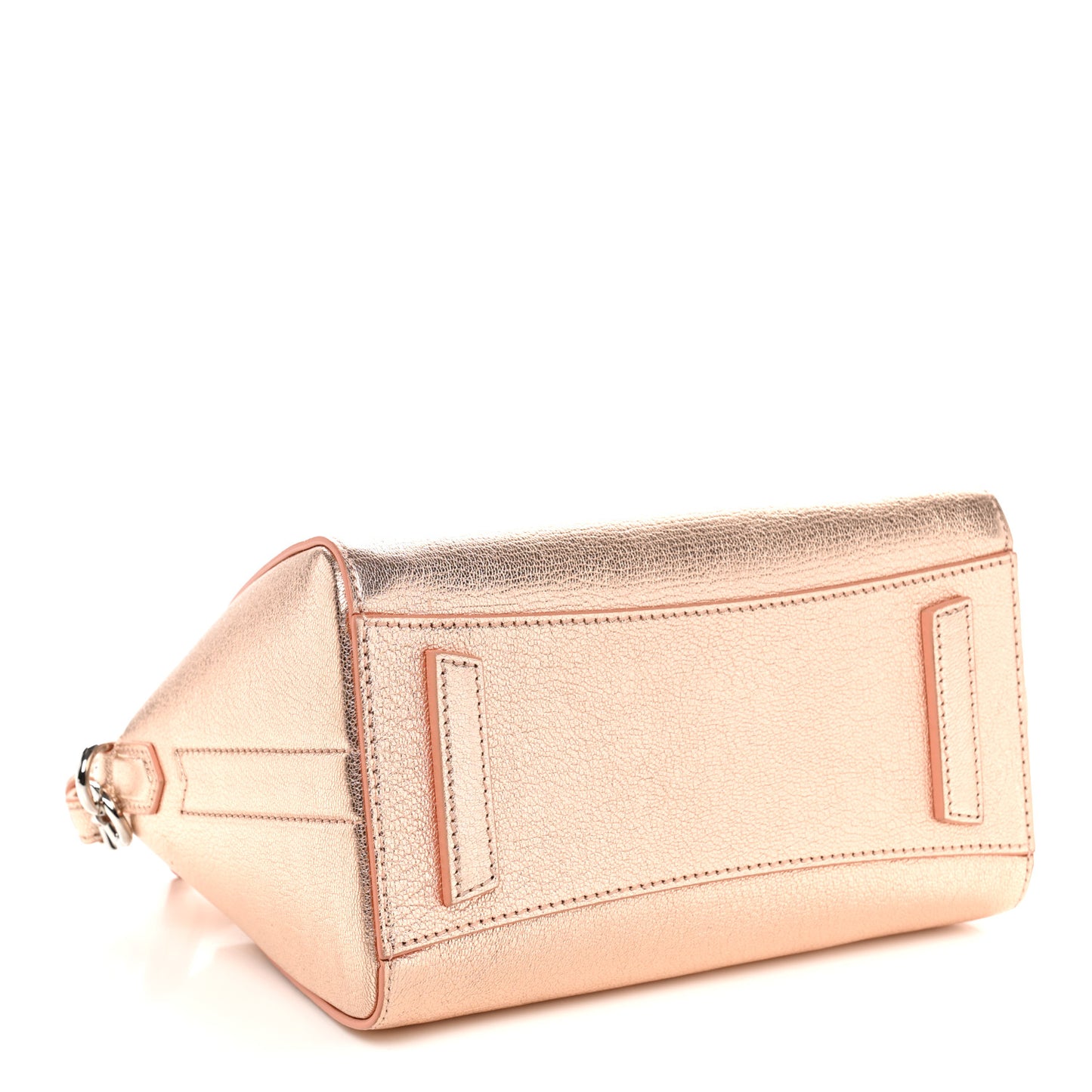 Metallic Sugar Goatskin Mini Antigona Light Pink