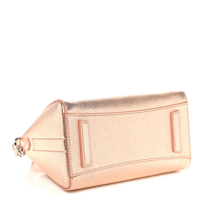 Givenchy Metallic Sugar Goatskin Mini Antigona Light Pink 4 of 11