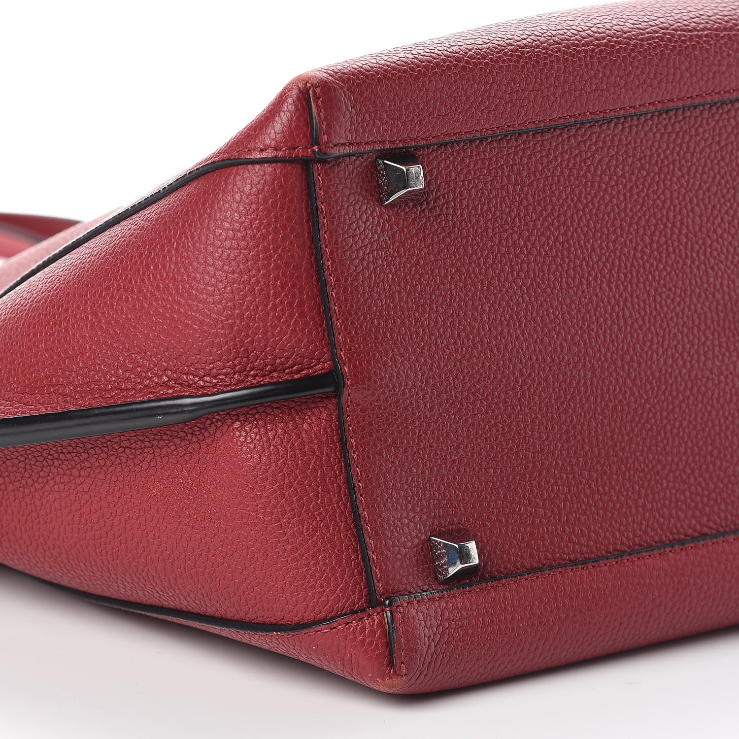 MCM Pebbled Calfskin Tote Ruby 8 of 13