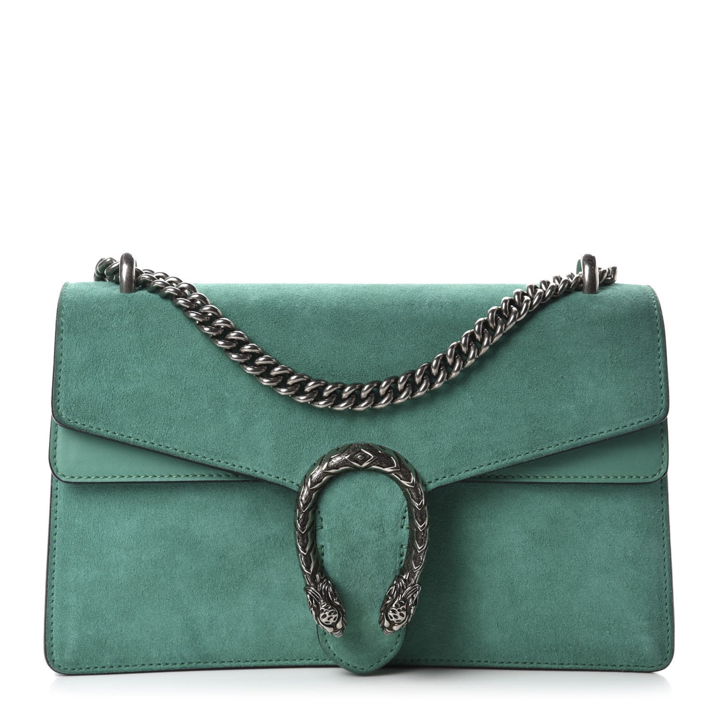 Suede Small Dionysus Shoulder Bag Green