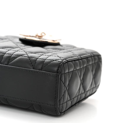 Christian Dior Lambskin Cannage Medium Lady D-Joy Black 9 of 9