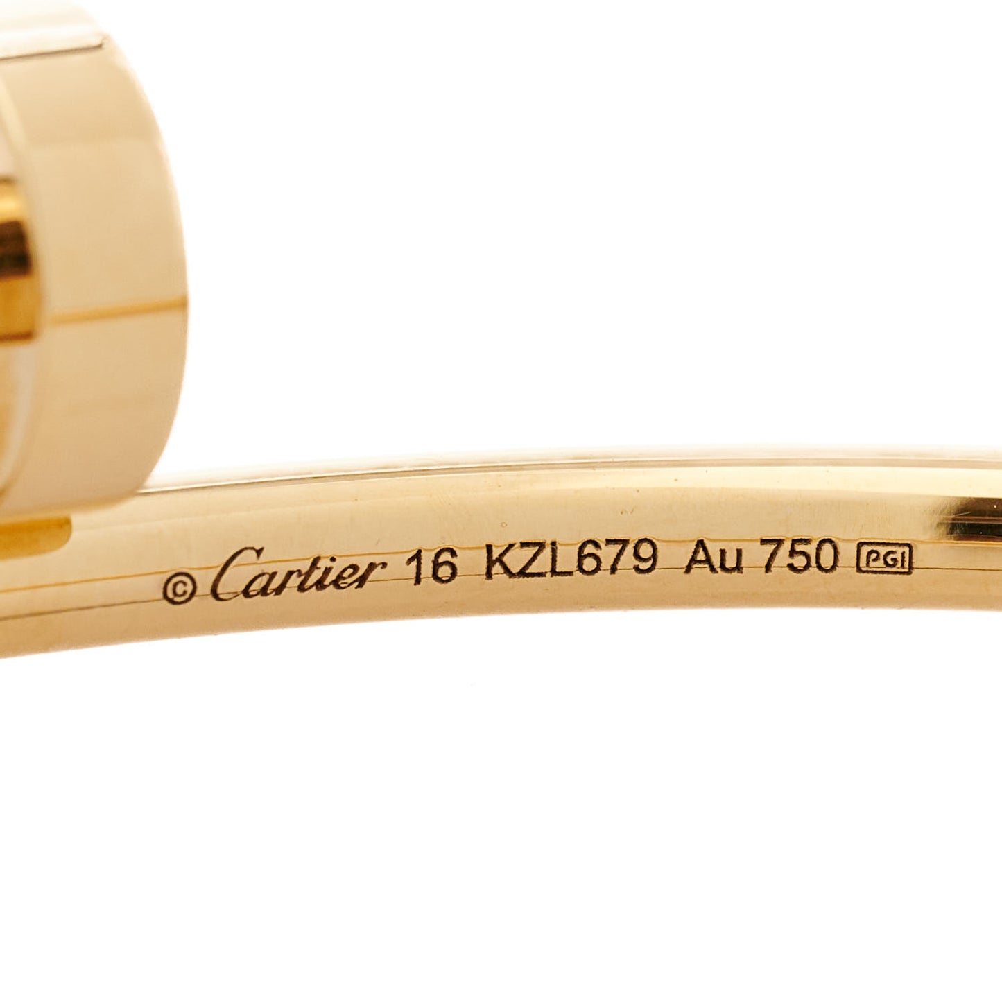 18K Yellow Gold Small Juste Un Clou Bracelet 16