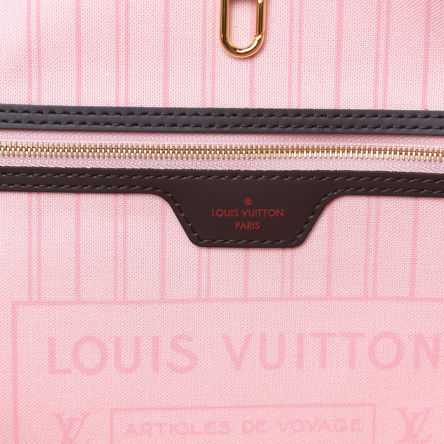 Louis Vuitton Damier Ebene Neo Neverfull MM Rose Ballerine 6 of 10