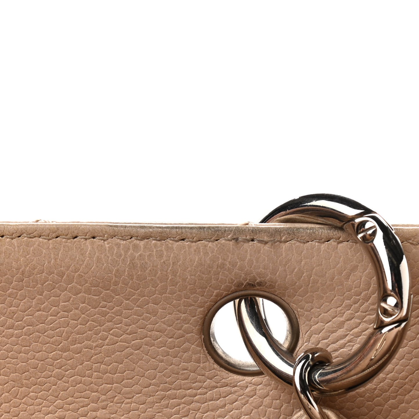 Caviar Quilted Grand Shopping Tote GST Beige Clair