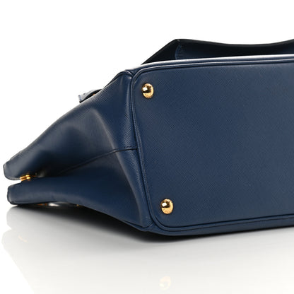 Prada Saffiano Lux Galleria Front Pocket Tote Bluette Cobalto 11 of 17