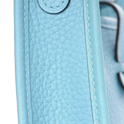 Hermes Taurillon Clemence Evelyne TPM Bleu Atoll 12 of 13