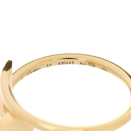 Cartier 18K Yellow Gold Small Juste Un Clou Ring 53 6.25 4 of 5
