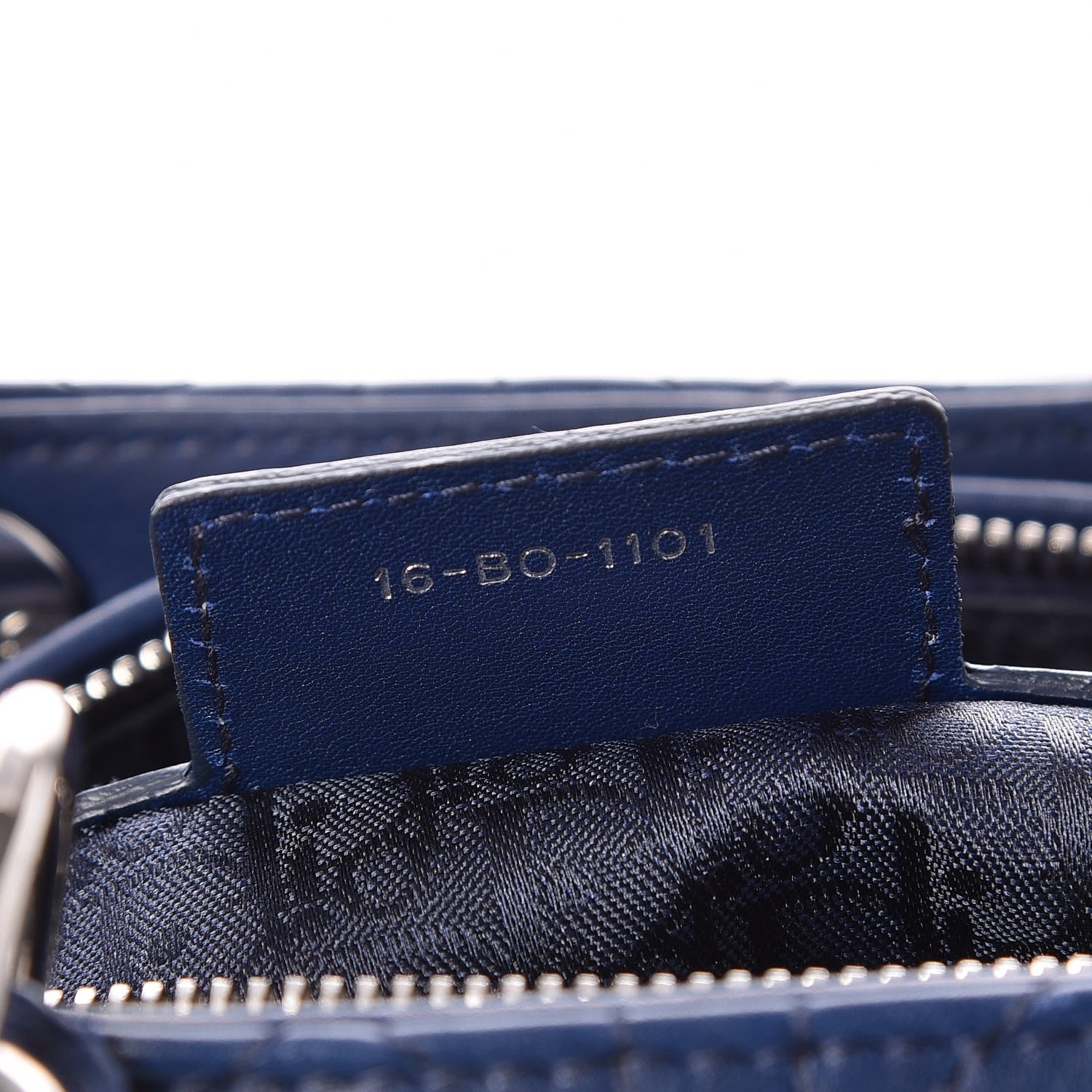 Christian Dior Lambskin Cannage Large Lady Dior Navy Blue 7 of 7