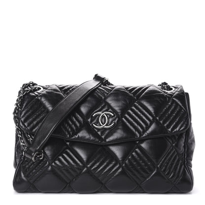 Chanel Lambskin In and Out XL Maxi Flap Black 1 of 11