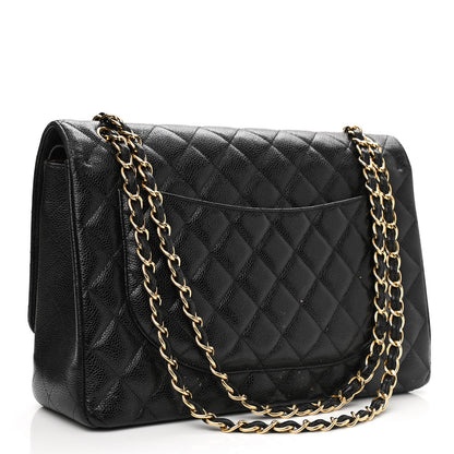 Chanel Caviar Quilted Maxi Double Flap Black 2 of 10
