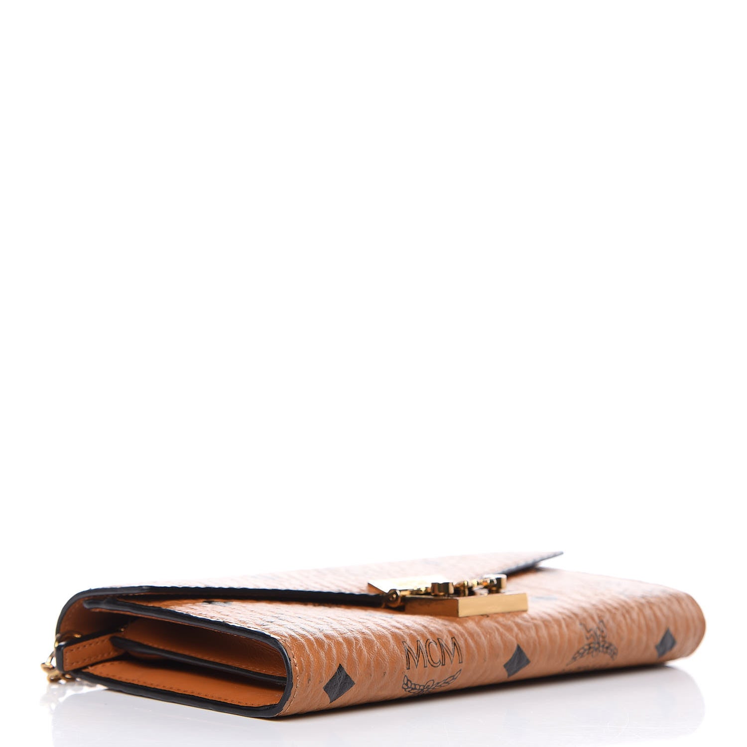 MCM Visetos Large Patricia Wallet On Chain Cognac 4 of 13